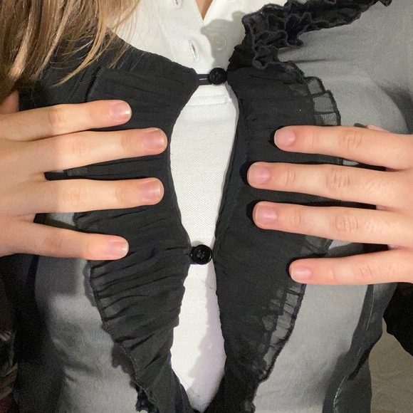 Bandolera black mesh blouse vintage - Picture 6 of 15